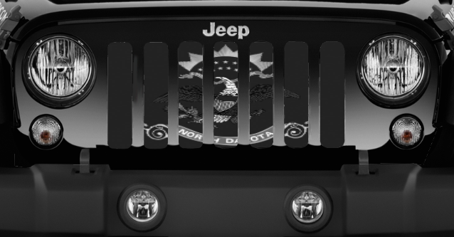 North Dakota Tactical State Flag Grille Insert