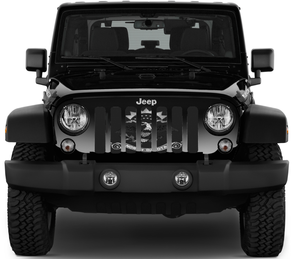 North Dakota Tactical State Flag Grille Insert
