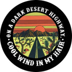 On A Dark Desert Highway Spare Tire Cover