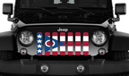 Ohio State Flag Grille Insert