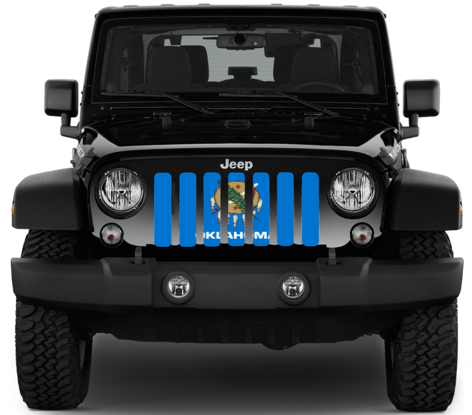 Oklahoma State Flag Grille Insert