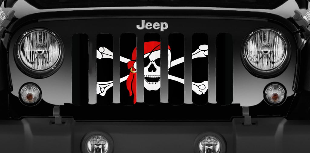 One Eye Jack Pirate Flag Grille Insert