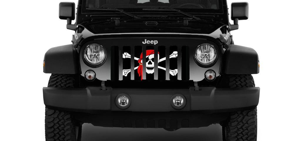 One Eye Jack Pirate Flag Grille Insert