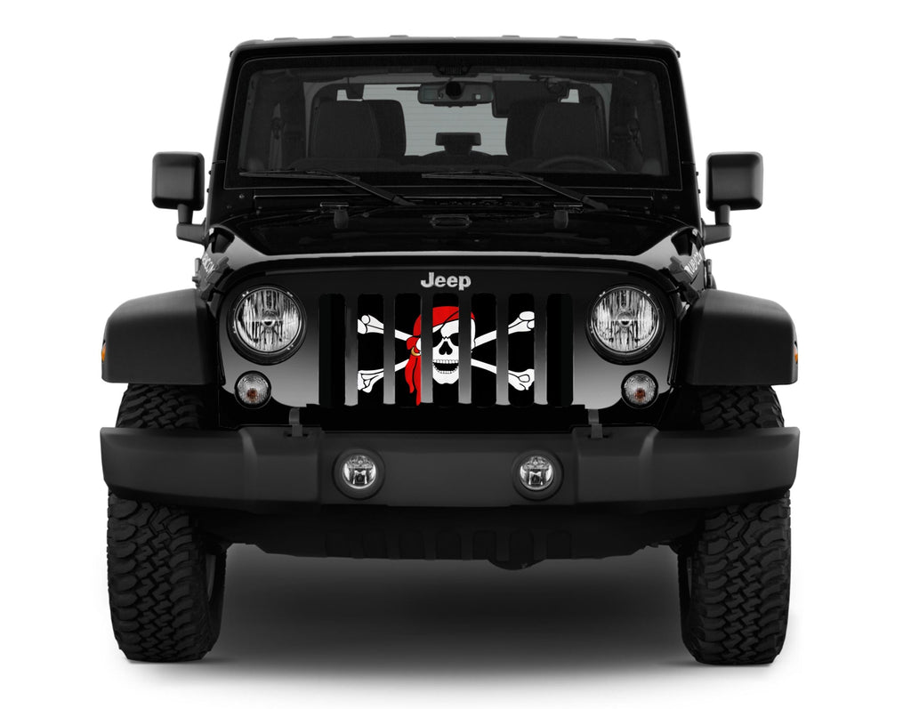 One Eye Jack Pirate Flag Grille Insert