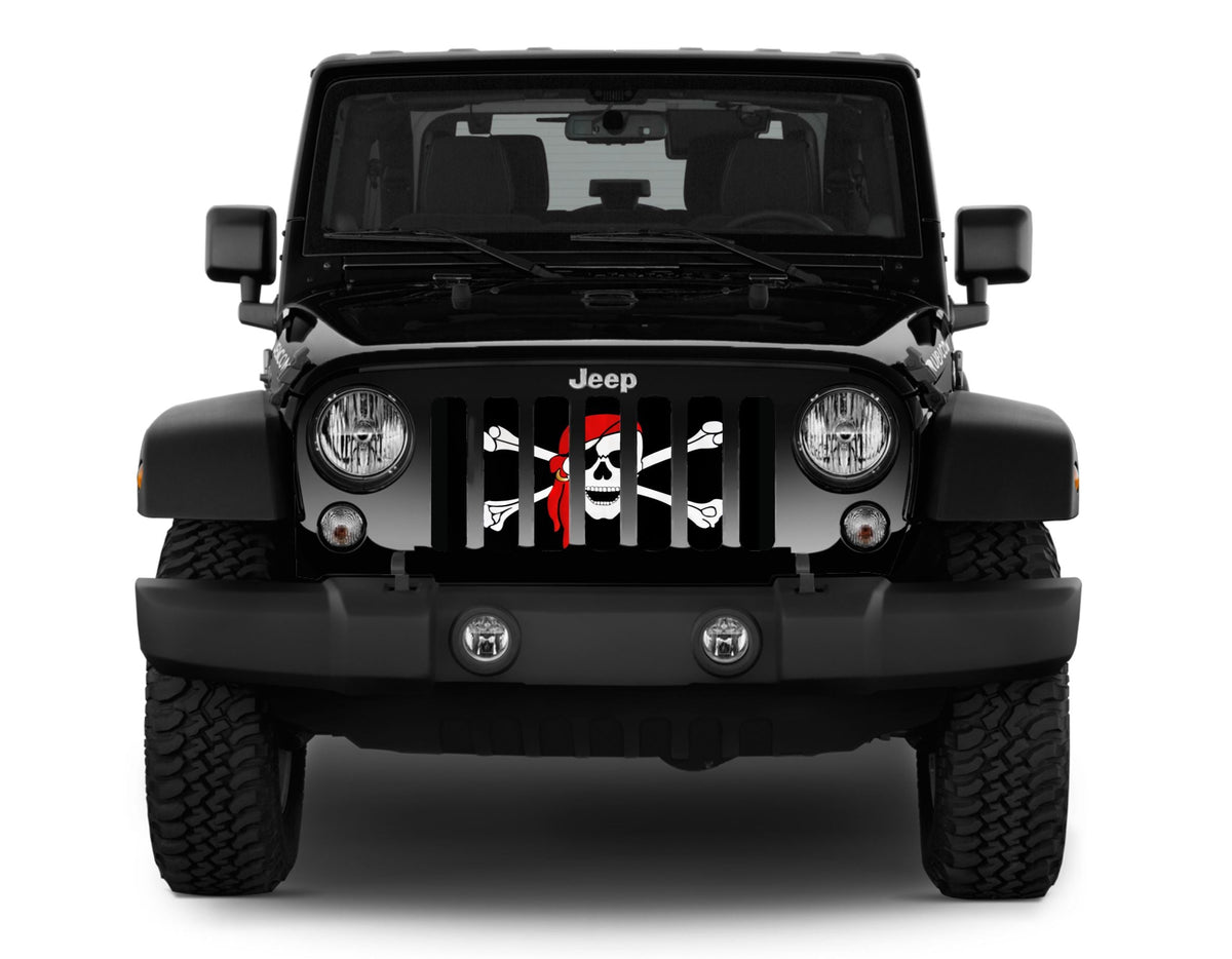 One Eye Jack Pirate Flag Grille Insert