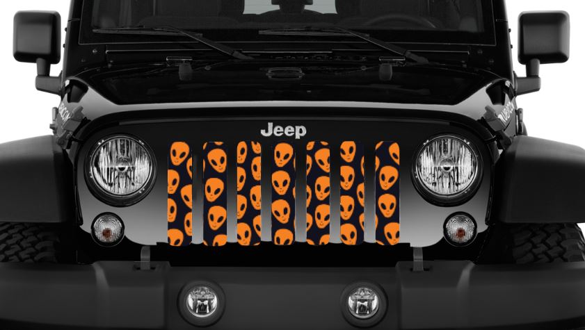 Orange Aliens Grille Insert