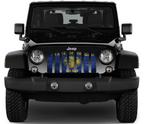 Oregon Grunge State Flag Grille Insert