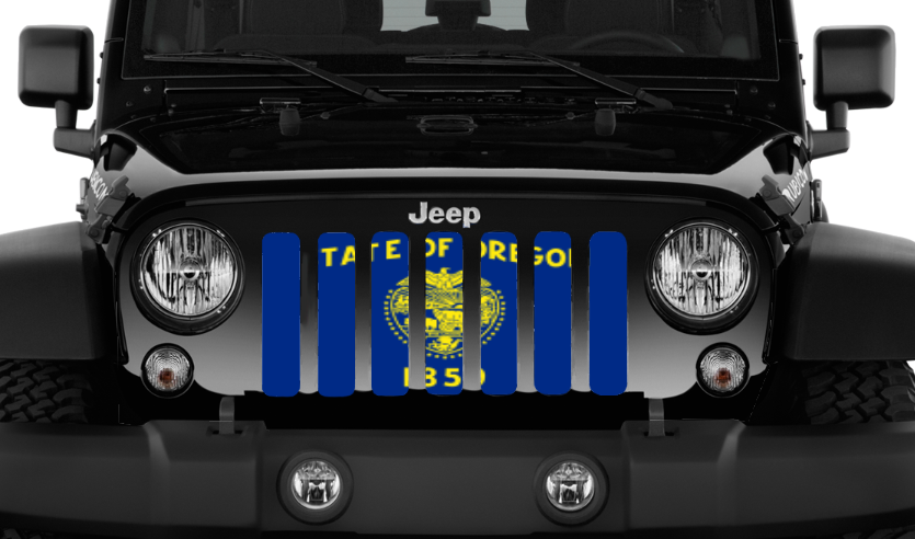 Oregon State Flag Grille Insert