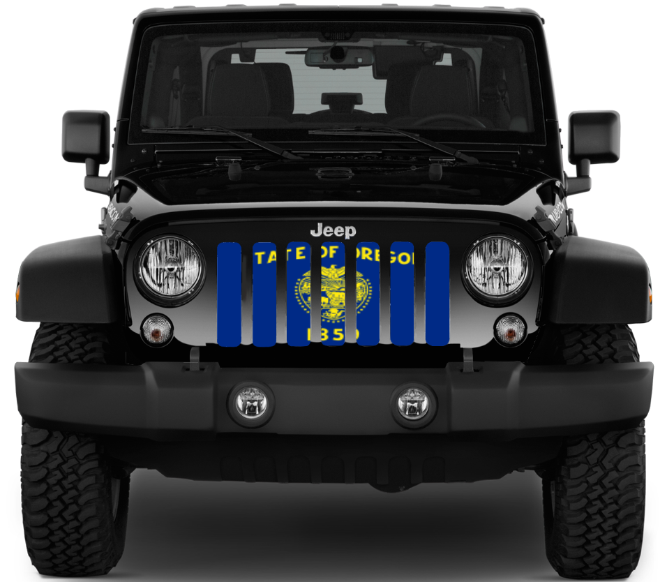 Oregon State Flag Grille Insert