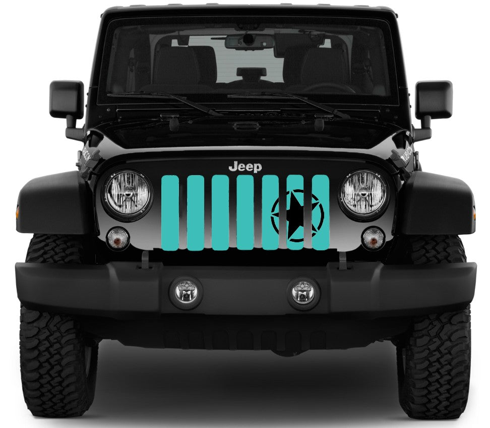 Oscar Mike Teal Grille Insert