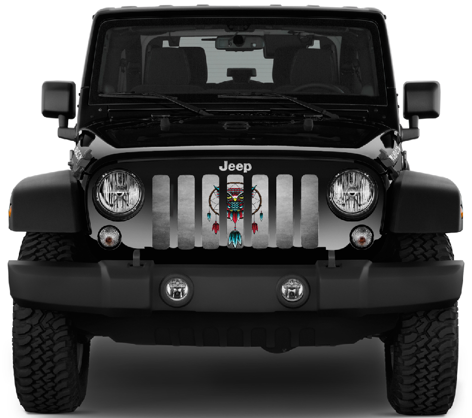 Dream Catcher Owl Grille Insert