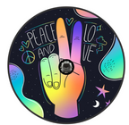 Peace & Love Hand Spare Tire Cover