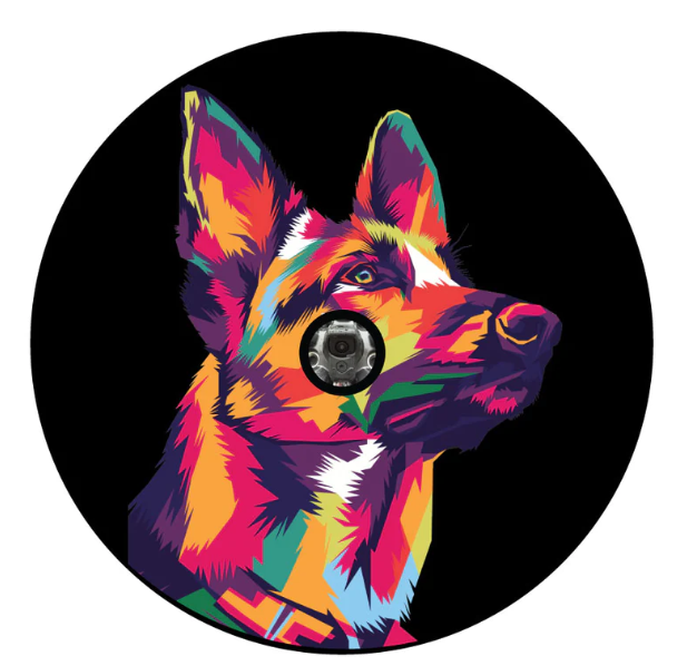 Pop Art Shepherd Spare Tire Cover