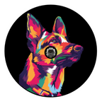Pop Art Shepherd Spare Tire Cover