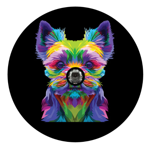 Pop Art Yorkie Spare Tire Cover
