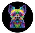 Pop Art Yorkie Spare Tire Cover