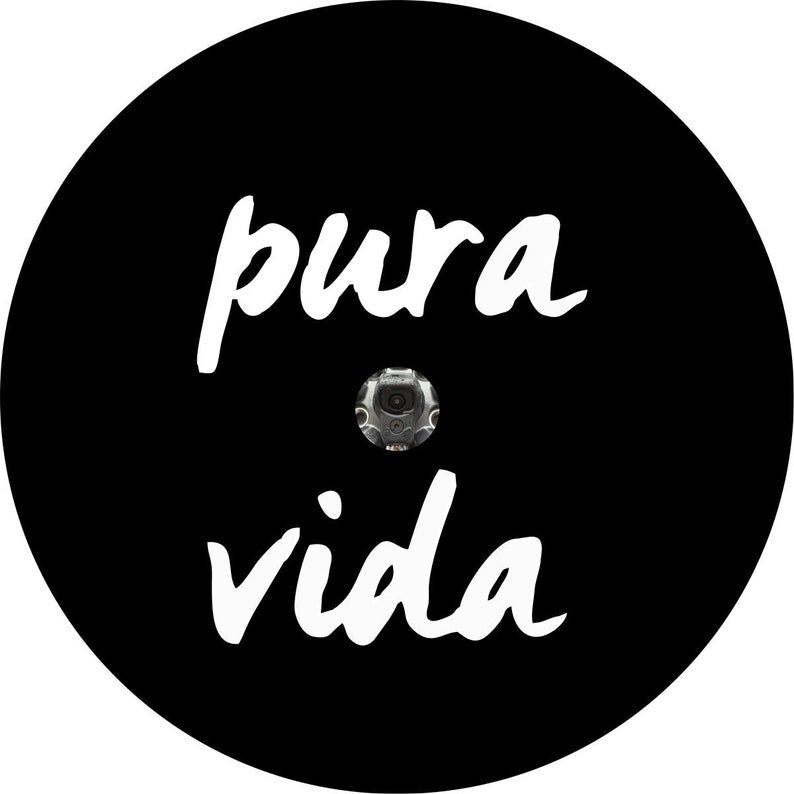 Pura Vida Black Spare Tire Cover