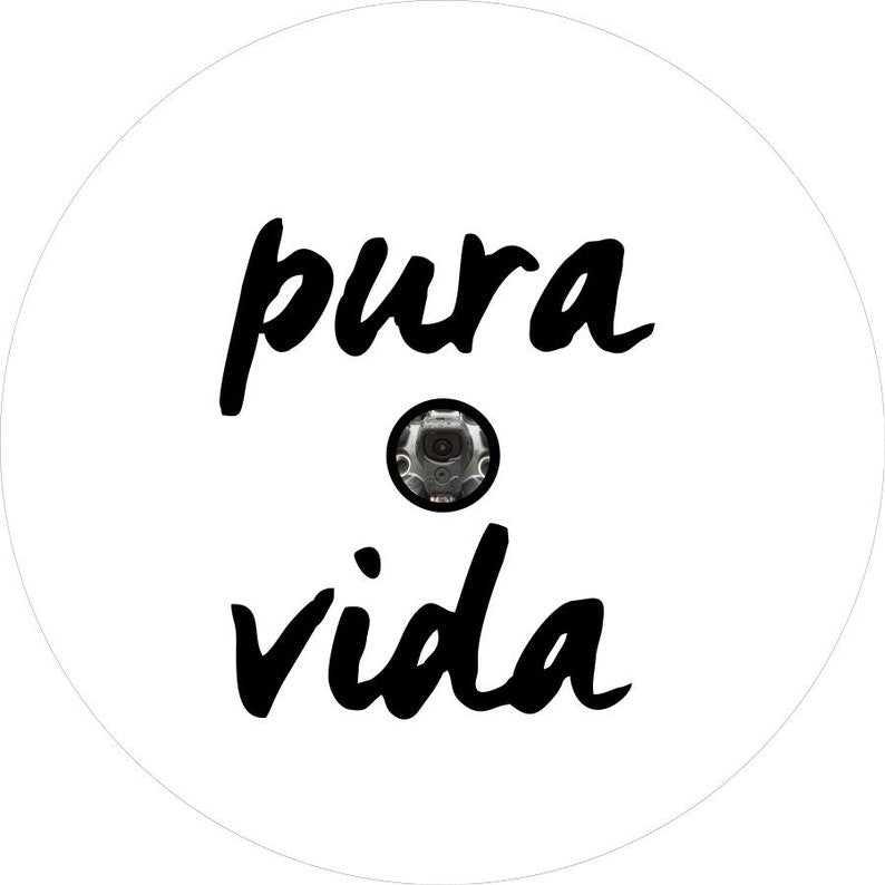 Pura Vida White Spare Tire Cover