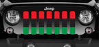 Pan African Flag Jeep Grille Insert