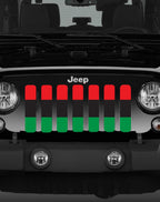 Pan African Flag Jeep Grille Insert
