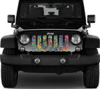 Peace Tie Dye Print Jeep Grille Insert