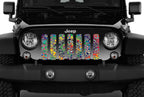 Peace Tie Dye Print Jeep Grille Insert