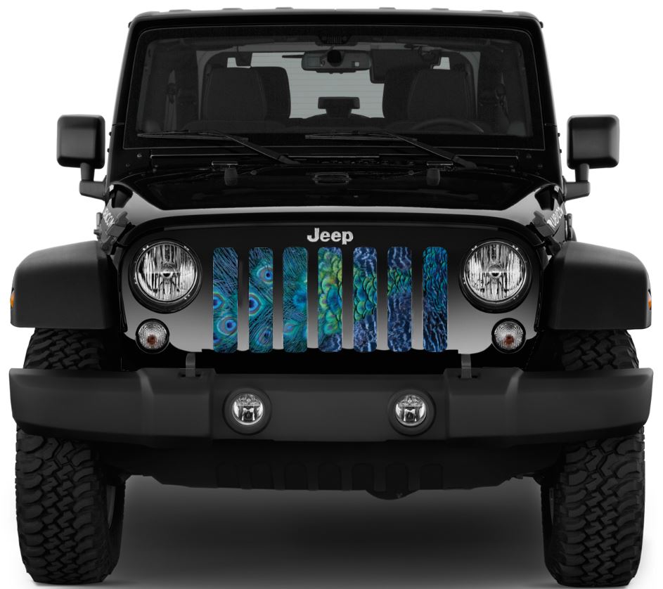 Peacock Feathers Grille Insert