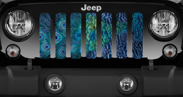 Peacock Feathers Grille Insert