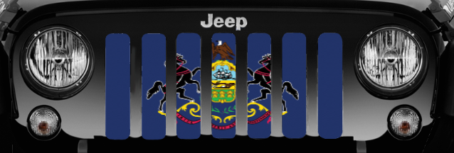 Pennsylvania State Flag Grille Insert
