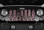 Platinum Pink Cheetah Print Grille Insert