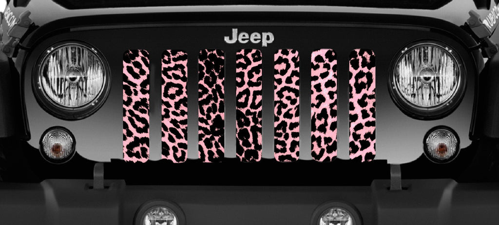 Platinum Pink Cheetah Print Grille Insert
