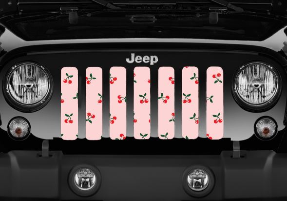 Pink Cherries Grille Insert