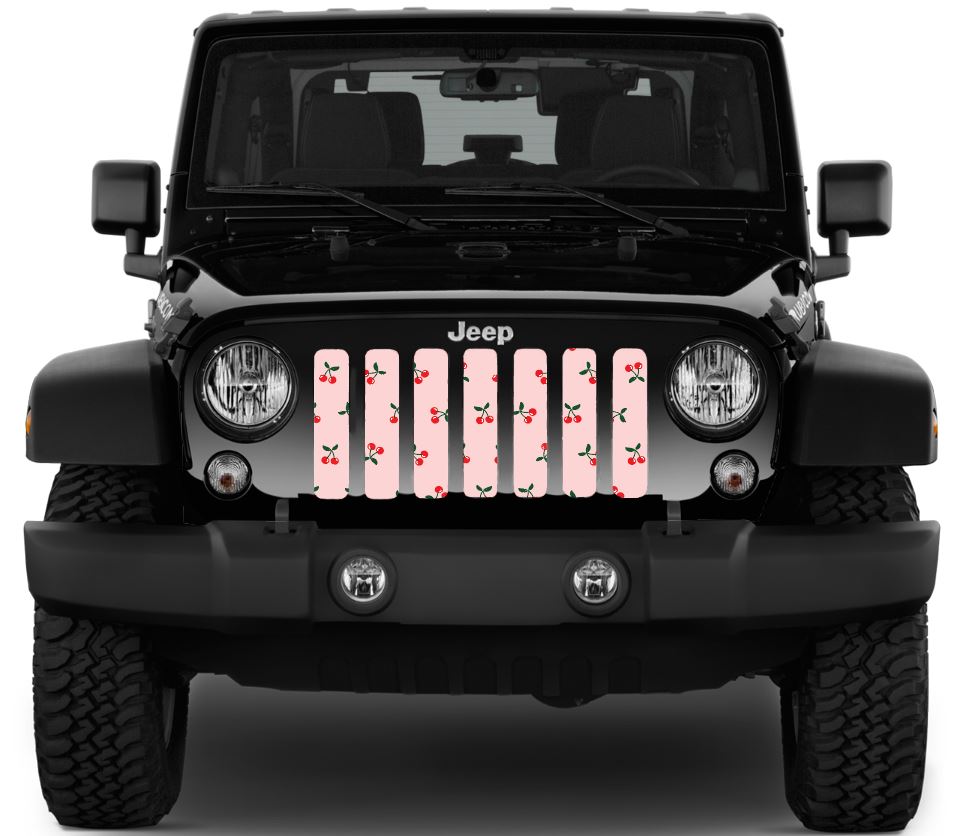 Pink Cherries Grille Insert