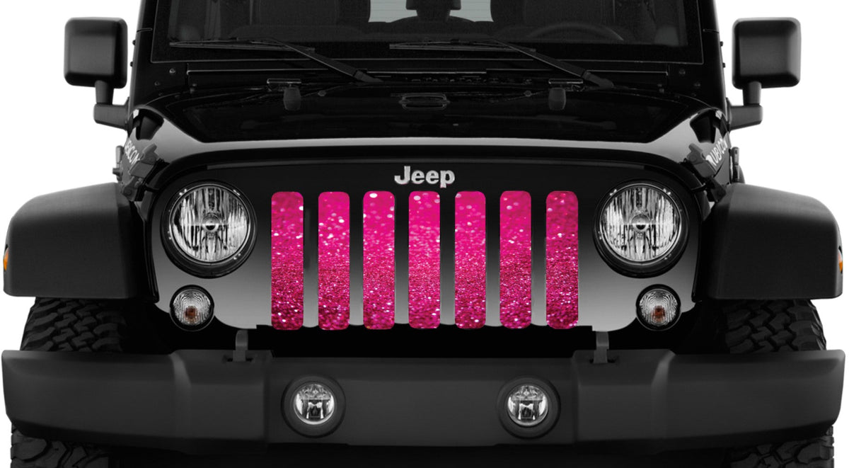 Bright Pink Fleck Print Grille Insert