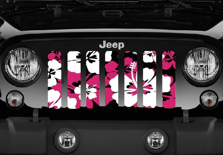 Pink Hawaiian Hibiscus Grille Insert