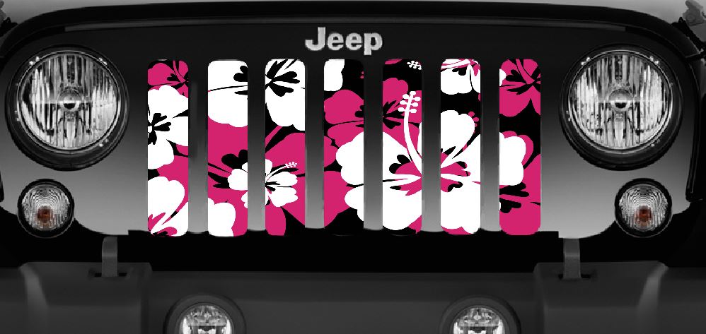 Pink Hawaiian Hibiscus Grille Insert