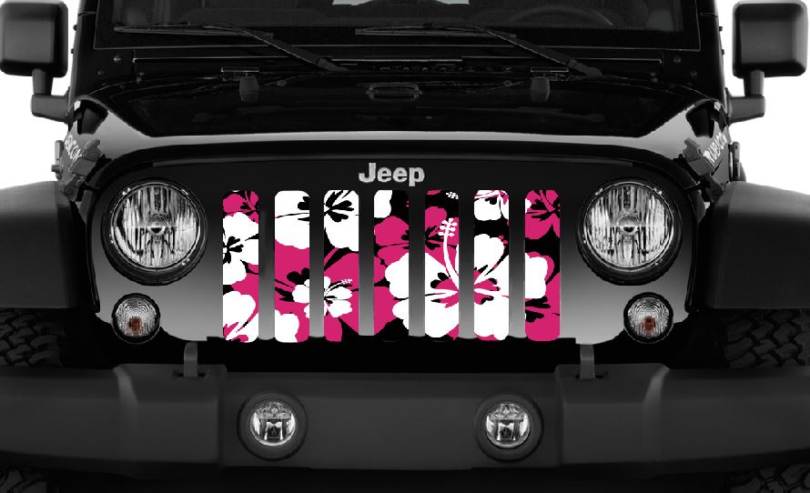 Pink Hawaiian Hibiscus Grille Insert