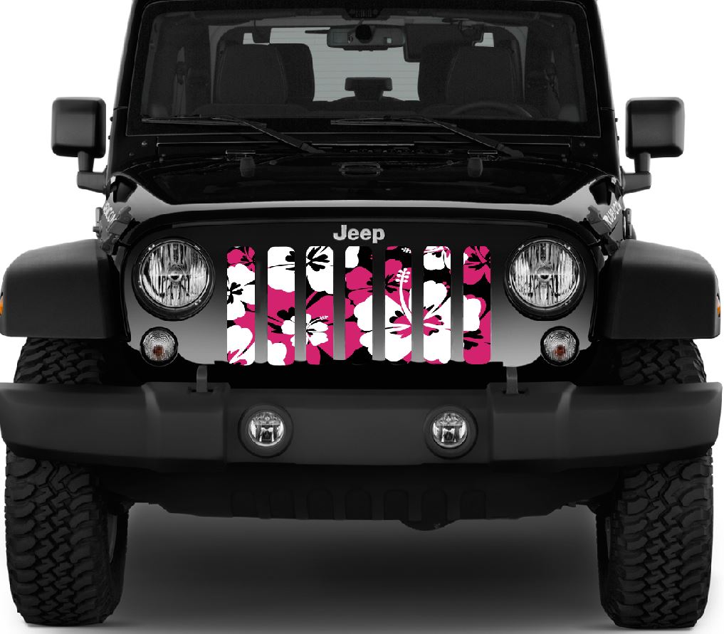 Pink Hawaiian Hibiscus Grille Insert