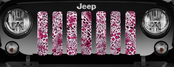 Pink Leopard Print Grille Insert