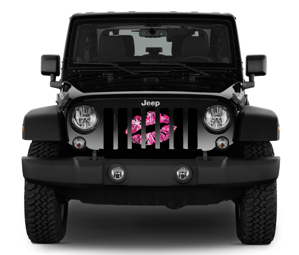Pink Ombre Kiss Grille Insert
