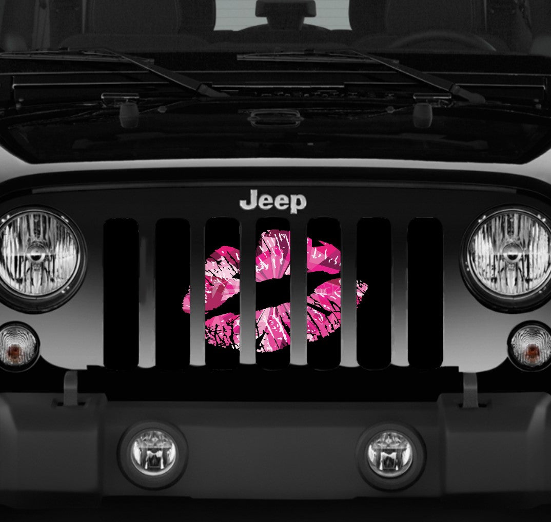 Pink Ombre Kiss Grille Insert