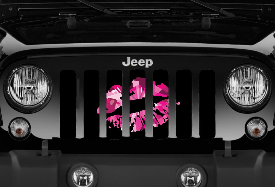 Pink Ombre Kiss Grille Insert