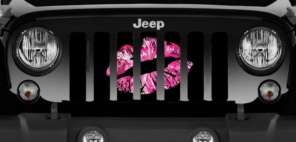 Pink Ombre Kiss Grille Insert
