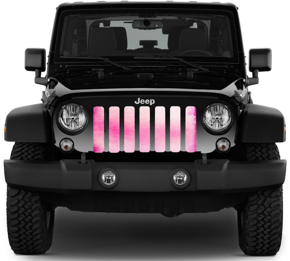 Pink Ombre Grille Insert
