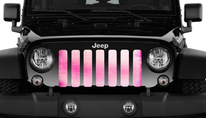 Pink Ombre Grille Insert