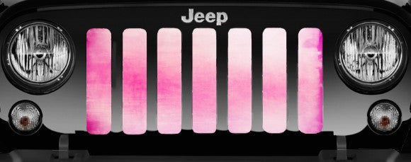 Pink Ombre Grille Insert