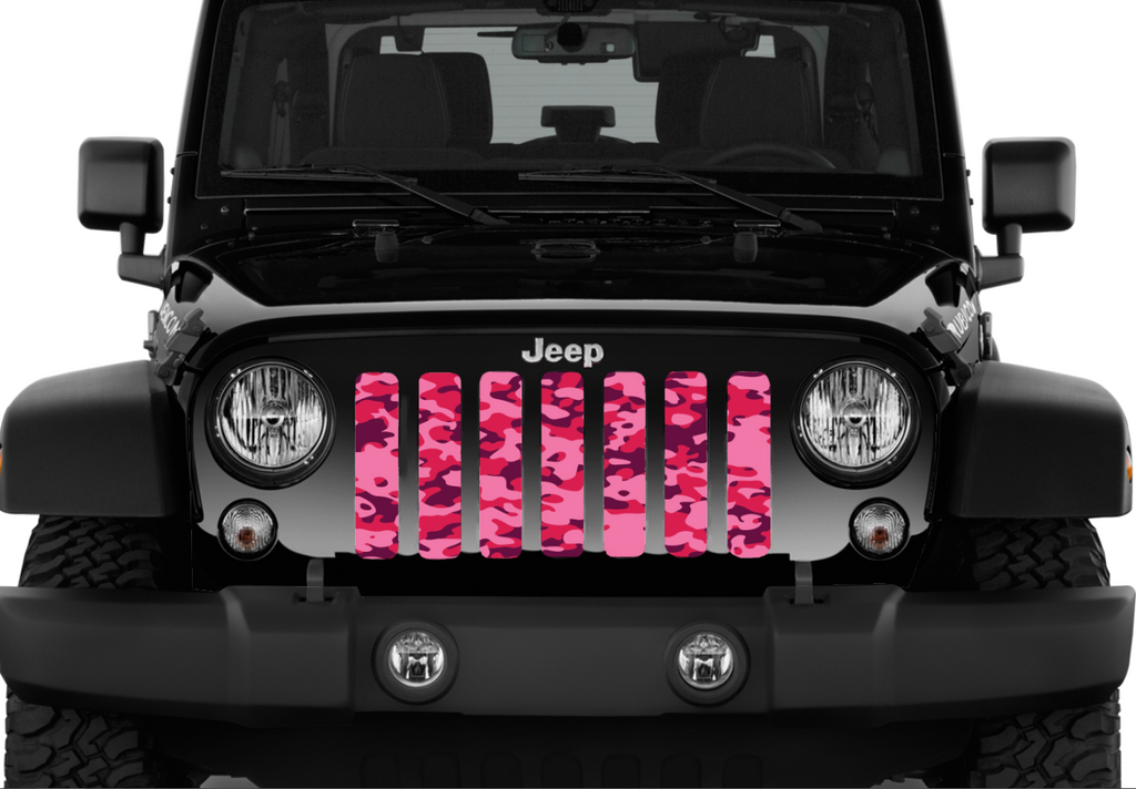 Pink Out Camo Grille Insert