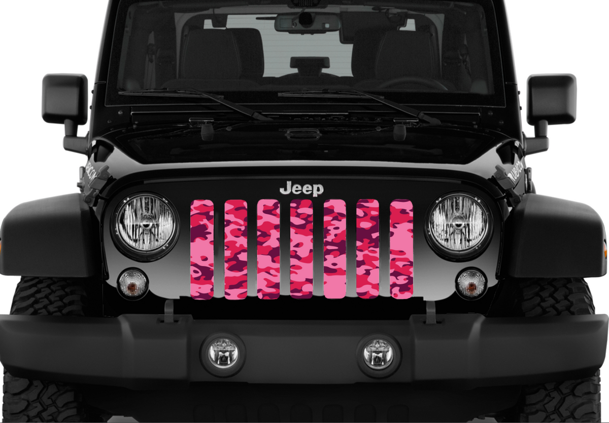 Pink Out Camo Grille Insert