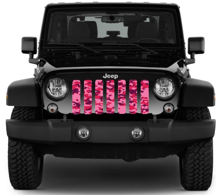 Pink Out Camo Grille Insert