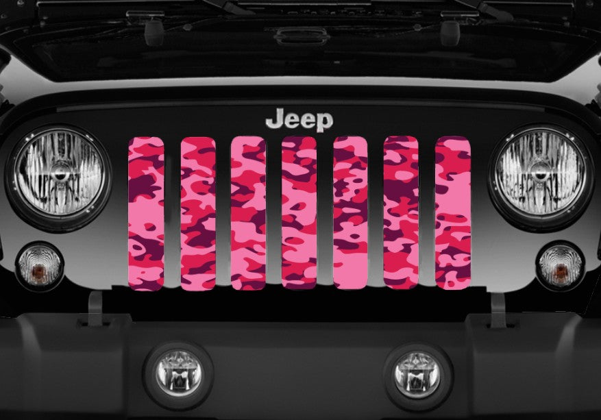 Pink Out Camo Grille Insert
